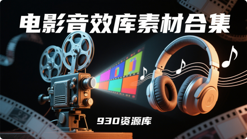 上千份电影🎬音效素材合集大分享！【配音素材】930资源库-电脑软件-手机软件-网站插件合集-资源分享网站930资源库