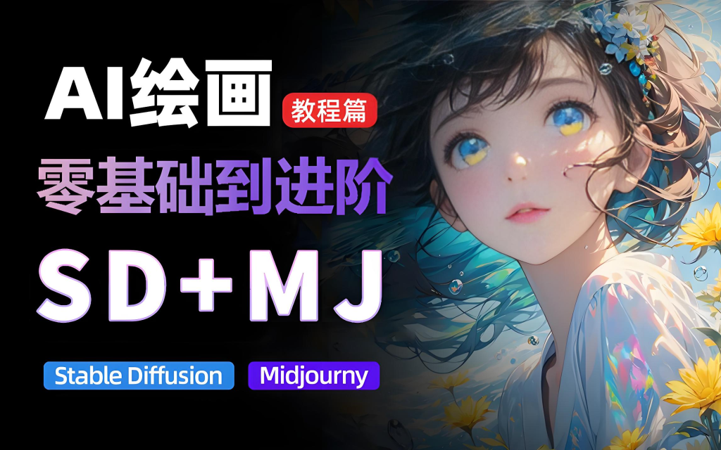 从MJ到SD，九周精通AI绘画，MJ基础至SD模型训练全方位教学930资源库-电脑软件-手机软件-网站插件合集-资源分享网站930资源库