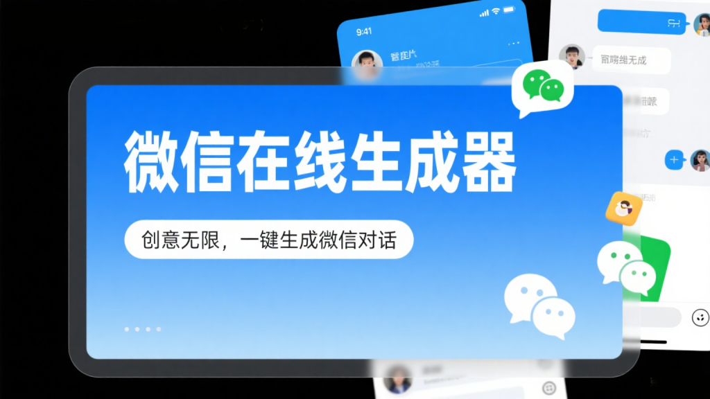 在线微信对话生成器：创意无限的聊天模拟工具【开源】930资源库-电脑软件-手机软件-网站插件合集-资源分享网站930资源库