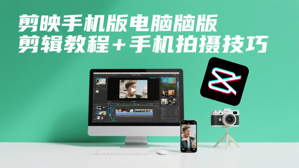 剪映手机版电脑版剪辑教程+手机拍摄技巧！从拍摄到成片，一套课程解锁视频创作全技能！930资源库-电脑软件-手机软件-网站插件合集-资源分享网站930资源库