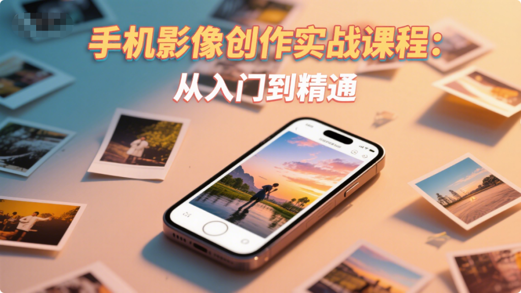 手机影像创作通关指南：从基础技巧到进阶思维，一课搞定所有拍摄难题930资源库-电脑软件-手机软件-网站插件合集-资源分享网站930资源库