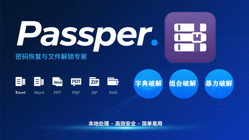 文档密码忘了？Passper一键找回，支持Excel/Word/PDF等10+格式！930资源库-电脑软件-手机软件-网站插件合集-资源分享网站930资源库