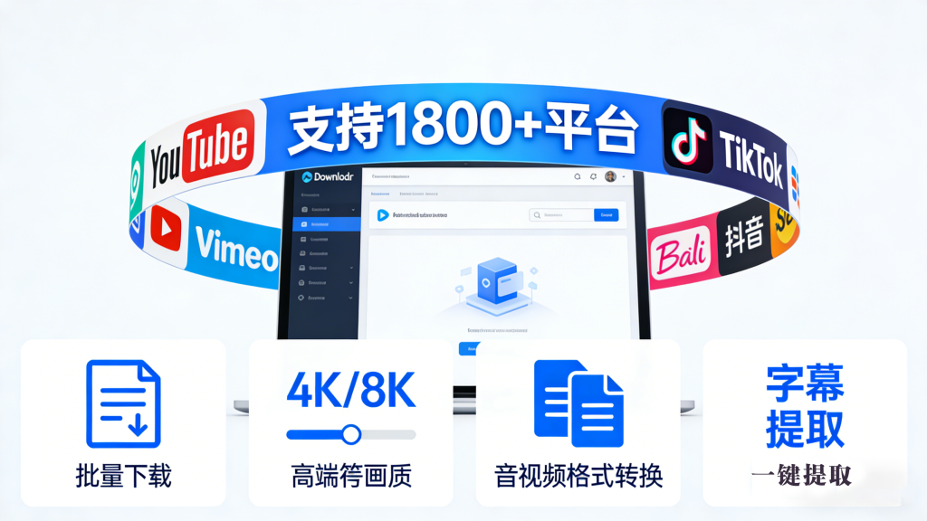 油管视频下载工具!Downlodr一键搞定1800+平台视频,4K 画质秒存!930资源库-电脑软件-手机软件-网站插件合集-资源分享网站930资源库