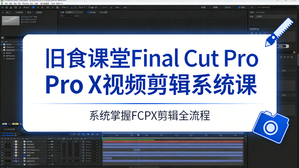 从零到专业:FCPX完整剪辑工作流系统课,学会FCPX,剪出质感大片|旧食课堂系统课!930资源库-电脑软件-手机软件-网站插件合集-资源分享网站930资源库